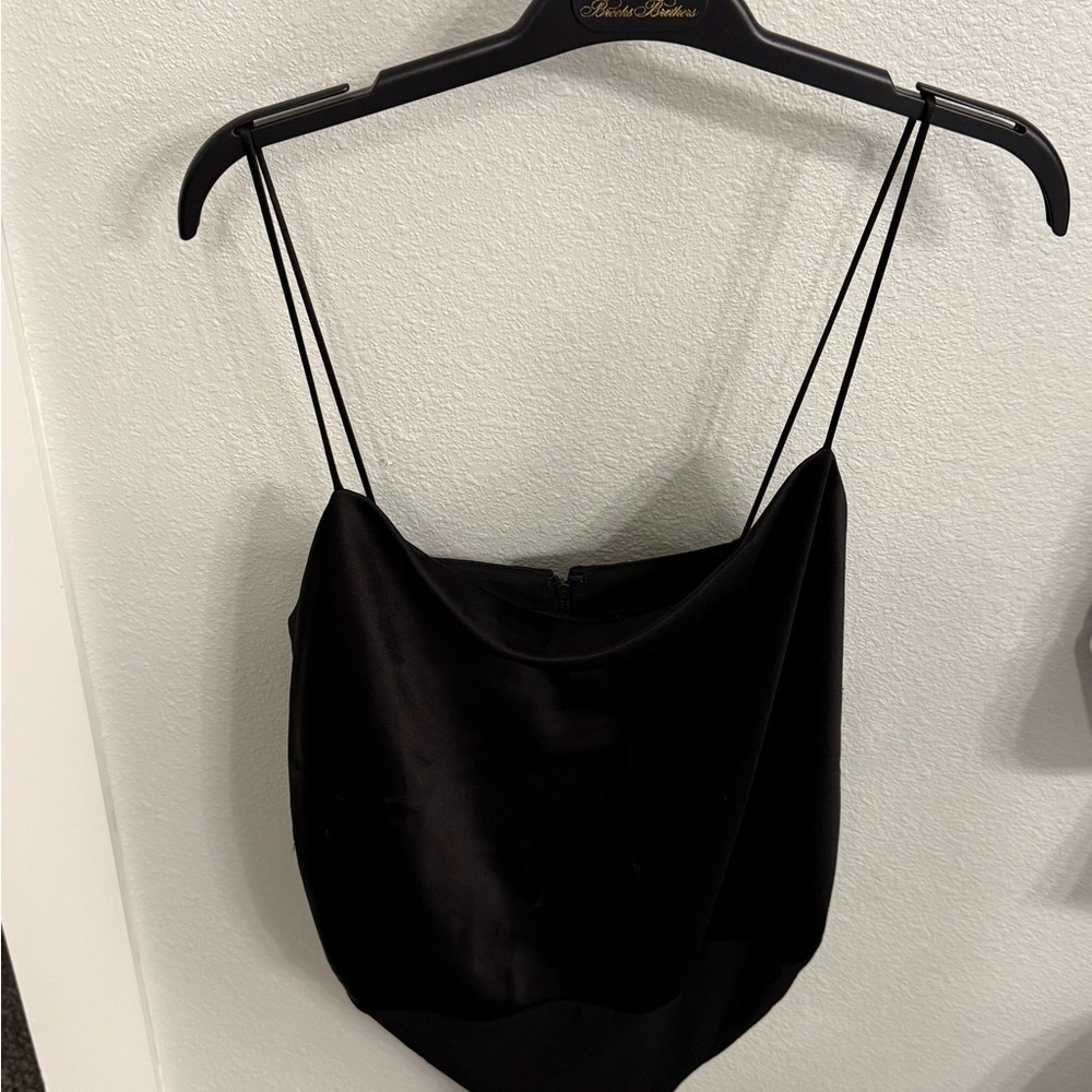 Alice + Olivia Harmon Satin Bodysuit